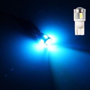 24V T10타입 하이파워 6발 아이스블루LED 실내등 번호판등 화장등 도어등 미등 순정형 전구  3W 하이파워 하이파워실내등