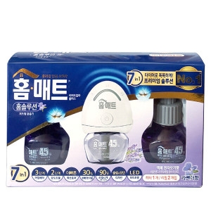홈매트 리퀴드 알파 플러스 라벤다 훈증기 + 리필 2개