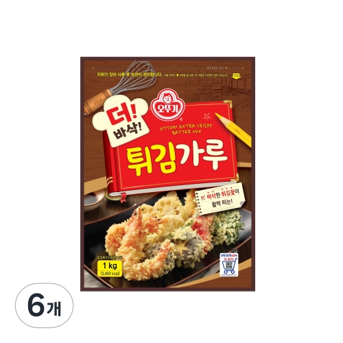 오뚜기 더 바삭 튀김가루 1kg [6개] - 에누리 가격비교