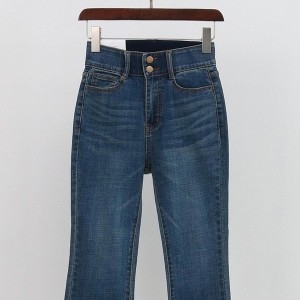 시드마켓 투버튼 스판 부츠컷 데님 302K927S 빅사이즈 여성의류