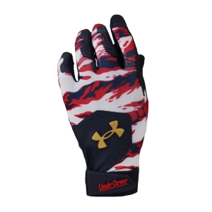 언더아머  1378762410 클린업 컬쳐 배팅장갑 미드나잇 네이비