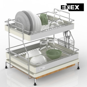 에넥스  스페셜 식기건조대 2단 설거지건조대 화이트