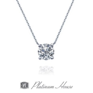 플래티넘하우스 백금 4프롱 솔리테어 클래식 목걸이 0.3ct AK0346N-030