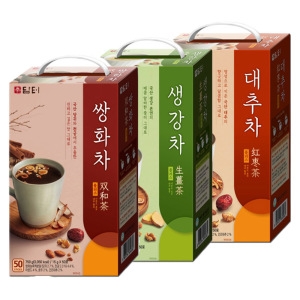 담터  쌍화차 플러스 50T + 생강차 플러스 50T + 대추차 플러스 50T 스틱 겨울 건강차 3종 한방차 전통차