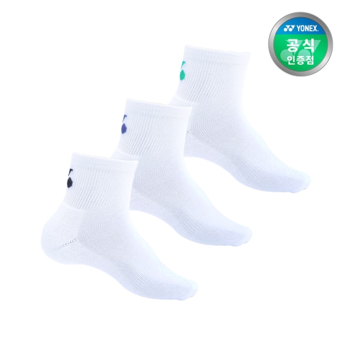 요넥스  배드민턴 중목 3개입 스포츠 양말 3개입 229SN009M 229SN010F 온라인전용