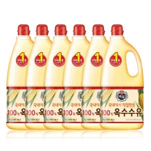 CJ 백설 옥수수유 1.8리터 6개