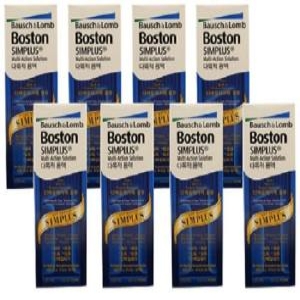 보스턴 심플러스 8개+30ml4개 세트 다목적용액 세척보존을 한번에 RGP 드림 렌즈 관리용액 하드렌즈