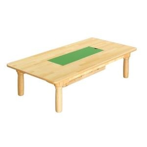 현대교구  영아 블럭책상 원목다리 책상 블럭책상