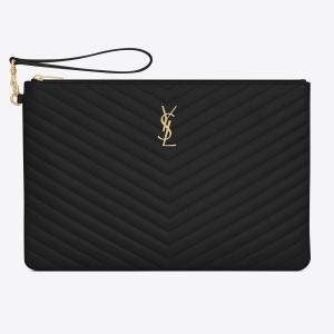 생로랑 모노그램 퀄팅 클러치백_440222 CWU01 1000