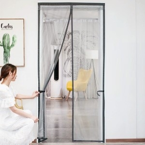 라이프업 심플 문 모기장 100x210cm 자석 현관방충망