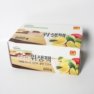 한아름리빙  온누리위생팩 600매