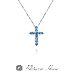 플래티넘하우스  백금 다이아몬드 십자가 목걸이(015)_N2118-0(015)