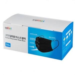 코멧 일회용 마스크 블랙 대형
