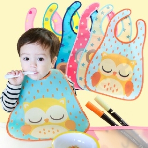 엠케이 캥거루 주머니 이유식 방수턱받이 (203413)