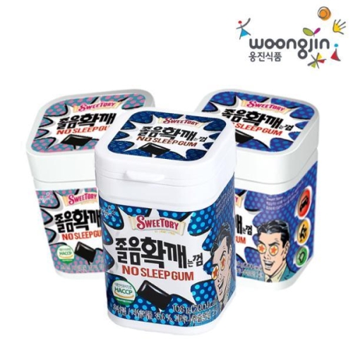 웅진  졸음확깨는껌 108gx3통 졸음껌 껌