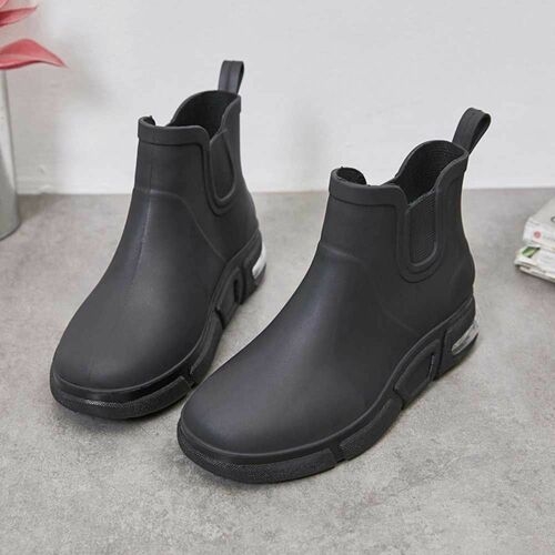 남성 어른 비올때 신발 바닷가 장화 슈즈 발목 부츠 9768855