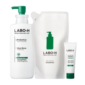 라보에이치 탈모증상완화 샴푸 400ml 본품 1개 + 리필 1개 + 112ml 1개