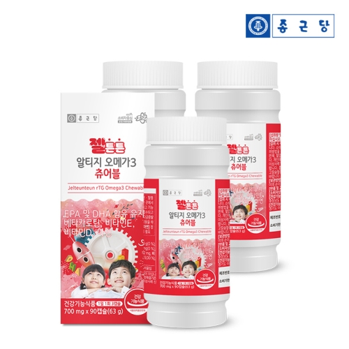 종근당건강 젤튼튼 알티지 오메가3 츄어블 700mg 90캡슐