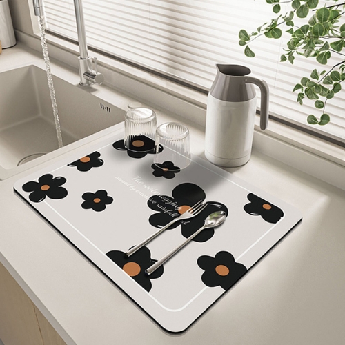 포유  블랙데이지 규조토 식기건조매트 드라잉매트