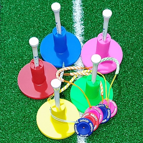 OMU1443692way 고무골프티와 티걸이셋트 노랑