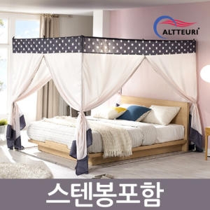 알뜨리  프리미엄 사각 난방텐트 일반형 세트 2층침대용 방한 침대 보온 실내 수면 겨울 캐노피 텐트 용품