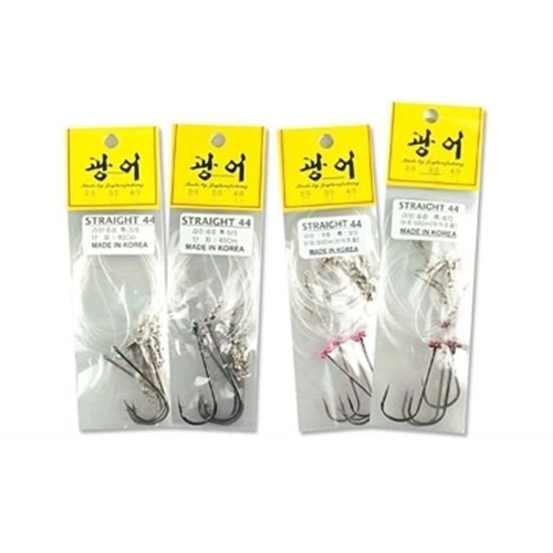 조이  에이치플러스몰 광어채비 스트레이트훅 W07A01B