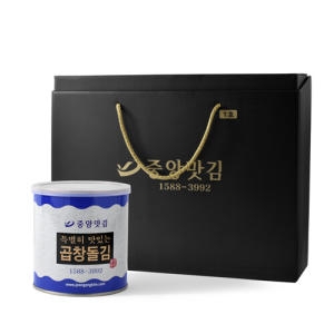 중앙맛김  보령 대천김 특별히 맛있는 곱창 돌김 캔김 선물세트 1호