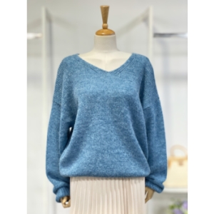 알파카 브이넥 니트 티셔츠 SSB9NT15TB2