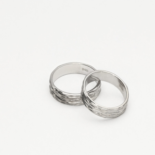 미니골드  김천점 LVER 라이닝 커플링 남자 여자 은반지 화이트골드 RRIC1143 RRIC1144