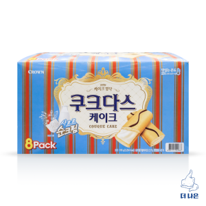 크라운제과  크라운 쿠크다스 케이크 616g  8입