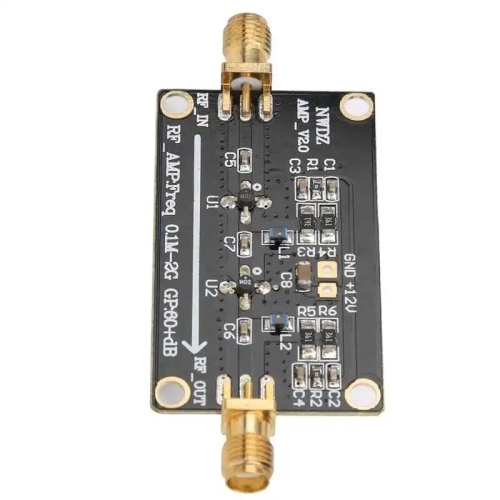 멀티 미터 프로브 LNA 0.1 2G RF 광대역 증폭기 60dB 고 이득 저잡음 모듈 디지털 공급 미터 프로브 LNA 0.1