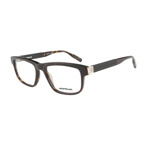 몽블랑 Mont Blanc Men Eyeglasses MB0165o 006 Havana Frame Demo Lenses M..