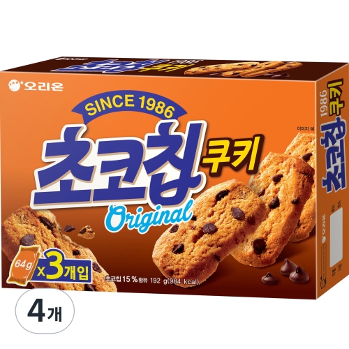 오리온 초코칩 쿠키 192g [4개]