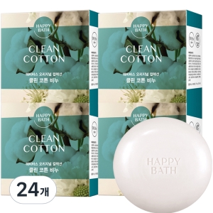 해피바스 오리지널 컬렉션 클린 코튼 비누90g