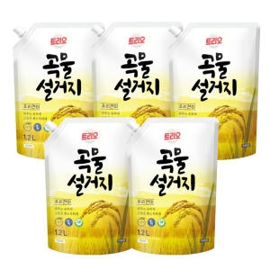 트리오 곡물 설거지 우리현미 리필 1.2L