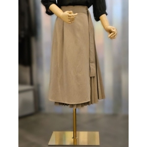 Ab.f.z 포인트 플리츠 3단 랩 스커트 ACX3QS32I1