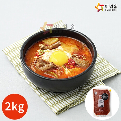 아워홈 행복한맛남 순두부찌개 양념장 2kg