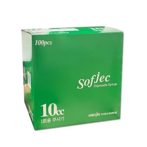 화진 의료기기 경구용 일회용주사기 10cc 1통 100개 마개주사기 멸균주사