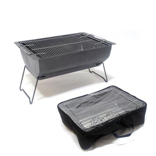 숯 야외 캠핑 중 판 사각 훈제 바베큐그릴 석쇠 W