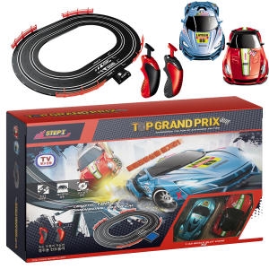 탑그랑프리 스탭2  1VS1  배틀 레이싱  트랙 슬롯카 바이트초이카 장난감 크리스마스