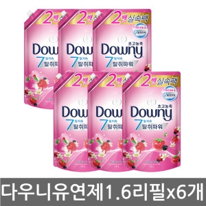 다우니 탈취파워 목련과 베리 리필 1.6L