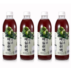 다온  매실원액 무농약 3년숙성 황매실 900ml 3+1병 3개 1병 무료