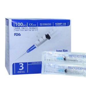 정림 일회용주사기 3ml 23Gx23mm 100개입