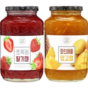 초록원 딸기잼1kg + 파인애플망고잼 1kg