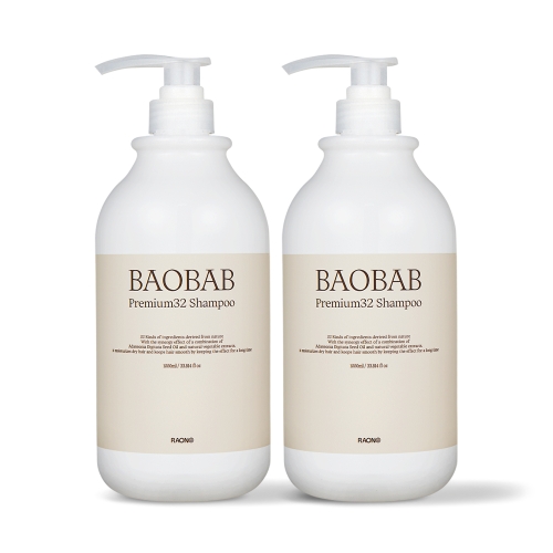 라온컴퍼니 바오밥 프리미엄 32 샴푸 1000ml [2개] - 에누리 가격비교
