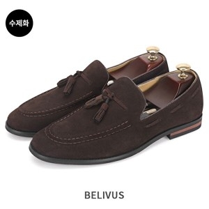 빌리버스 남성 테슬 로퍼 BGD011 가죽 수제화 남자 정장 신발