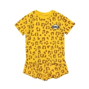 나로 레오파드 썸머 셋업 옐로우