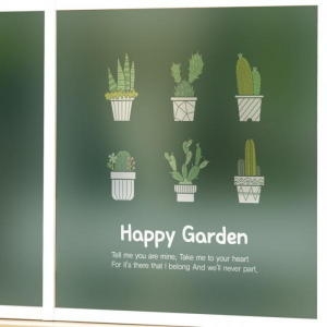 뭉키데코  고급칼라안개시트_행복가득 선인장정원_90x90cm