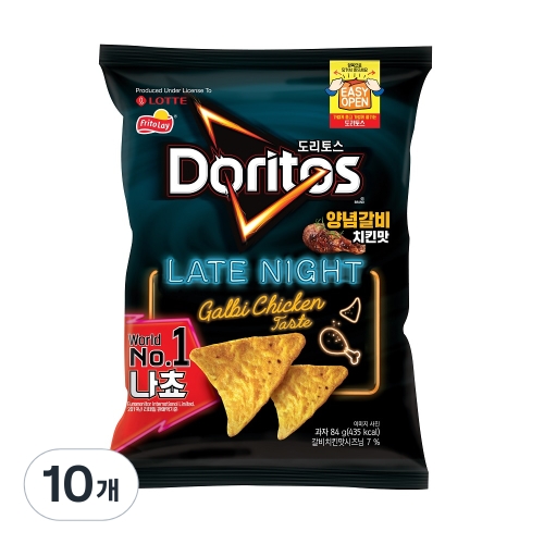 롯데제과  도리토스 갈비천왕 치킨맛 84g