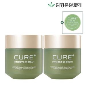 김정문알로에 큐어 2X 크림 2개 2x미니 4
